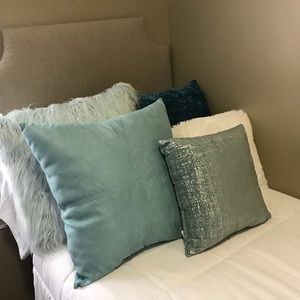 Tan hanging headboard